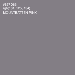 #837D86 - Mountbatten Pink Color Image
